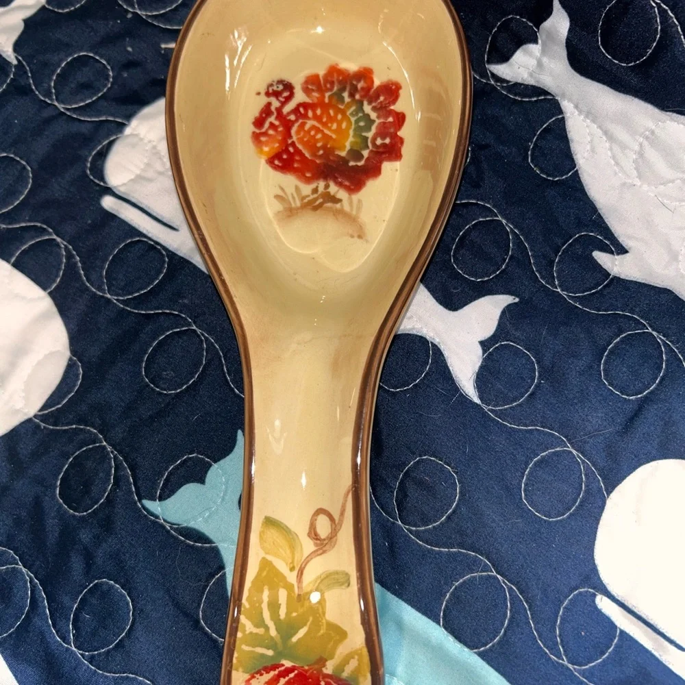 Thanksgiving bundle Ceramic Spoon Rest and BBW plug in